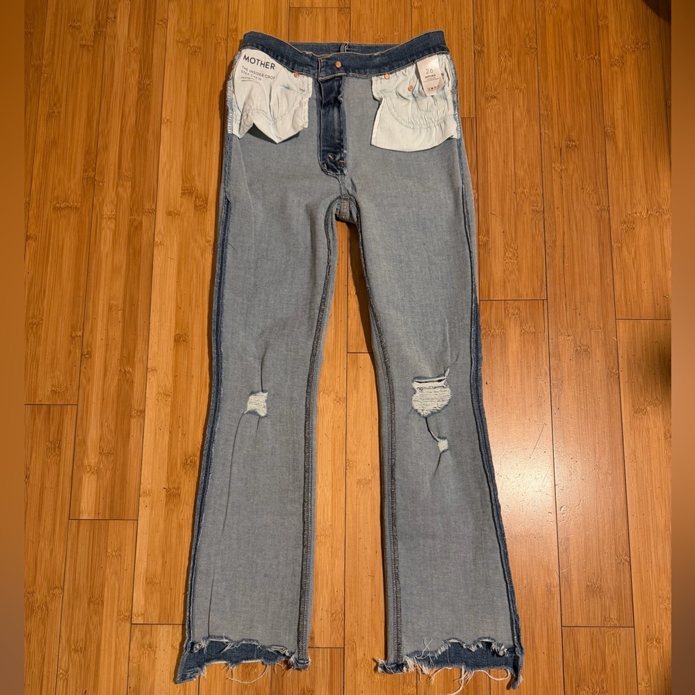 MOTHER The Insider Crop Step Chew in Dancing on Coals Size 26 - Picture 10 of 16